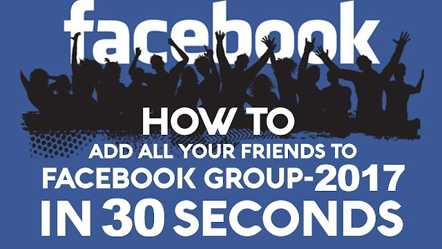 Add all friends to facebook group