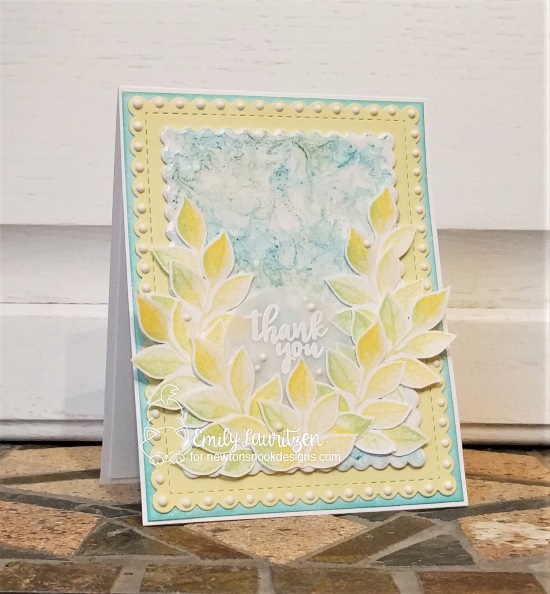 Thank you by Emily features Shades of Autumn, Peony Blooms, Frames & Flags, and Framework by Newton's Nook Designs; #newtonsnook
