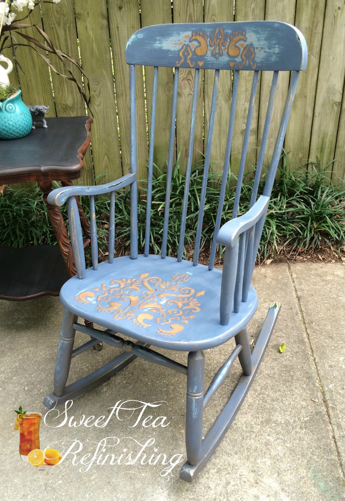 A Rocking Chair Makeover • That Sweet Tea Life