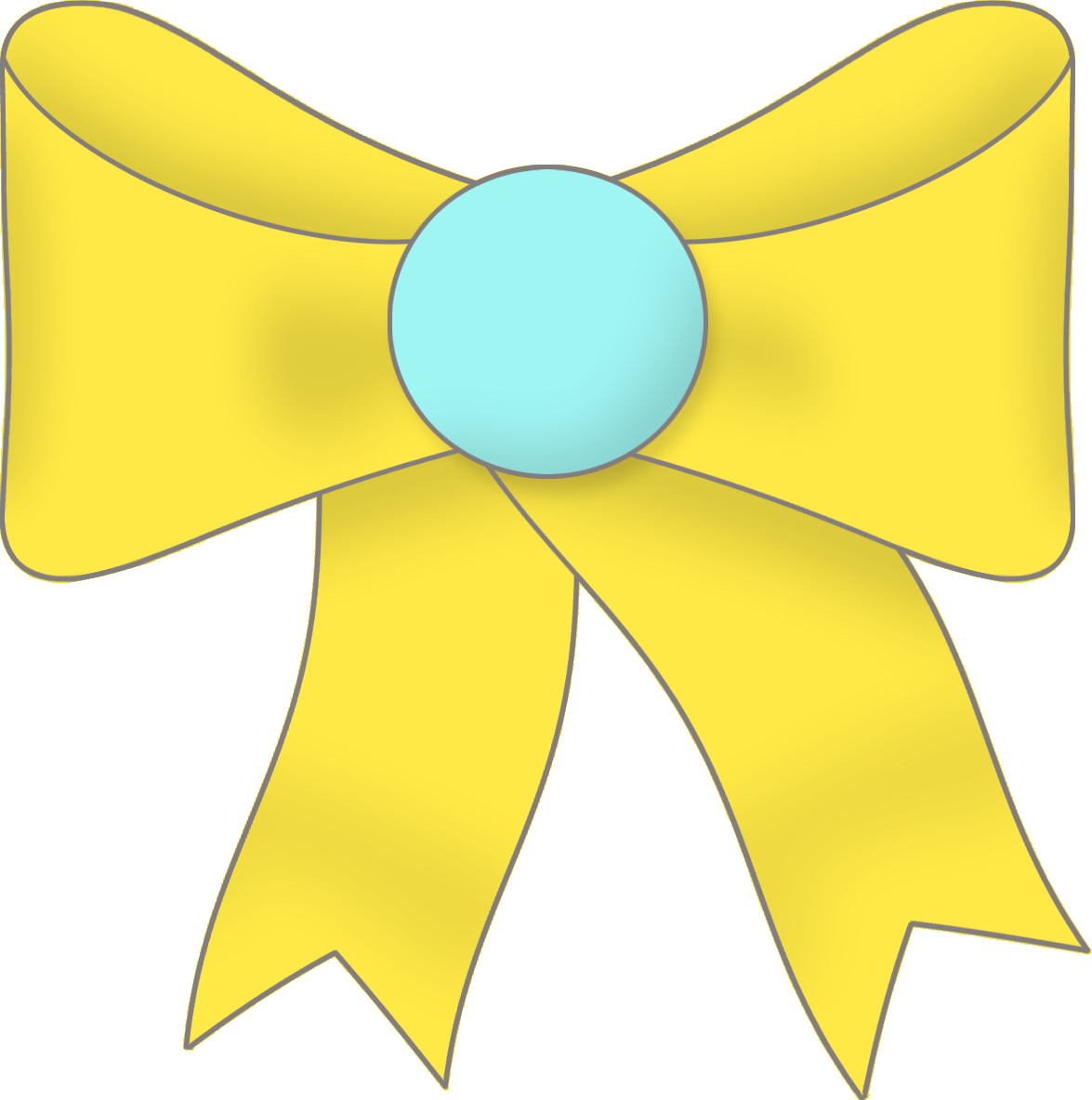 GRANNY ENCHANTED'S BLOG Free Yellow Digital Scrapbook bow 96