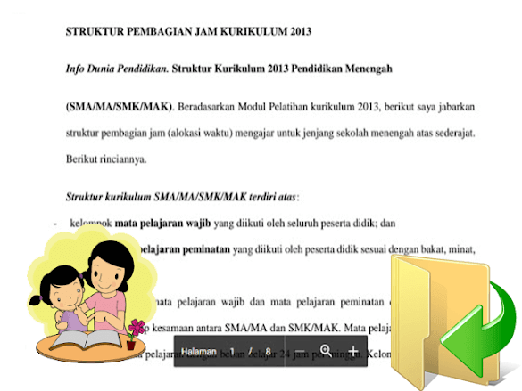 Download Struktur Pembagian Jam Kurikulum 2013 Terupdate