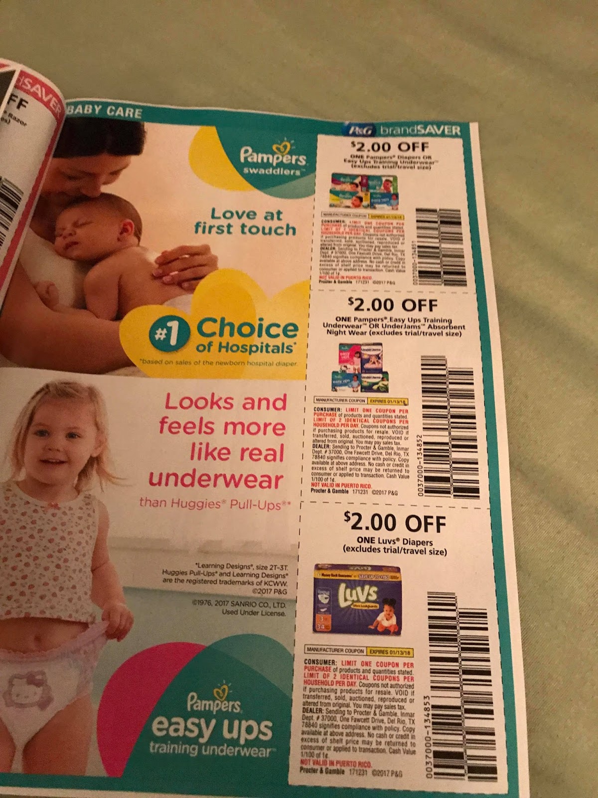 Capri's Coupons Whole Insert Picture Previews January Proctor & Gamble
