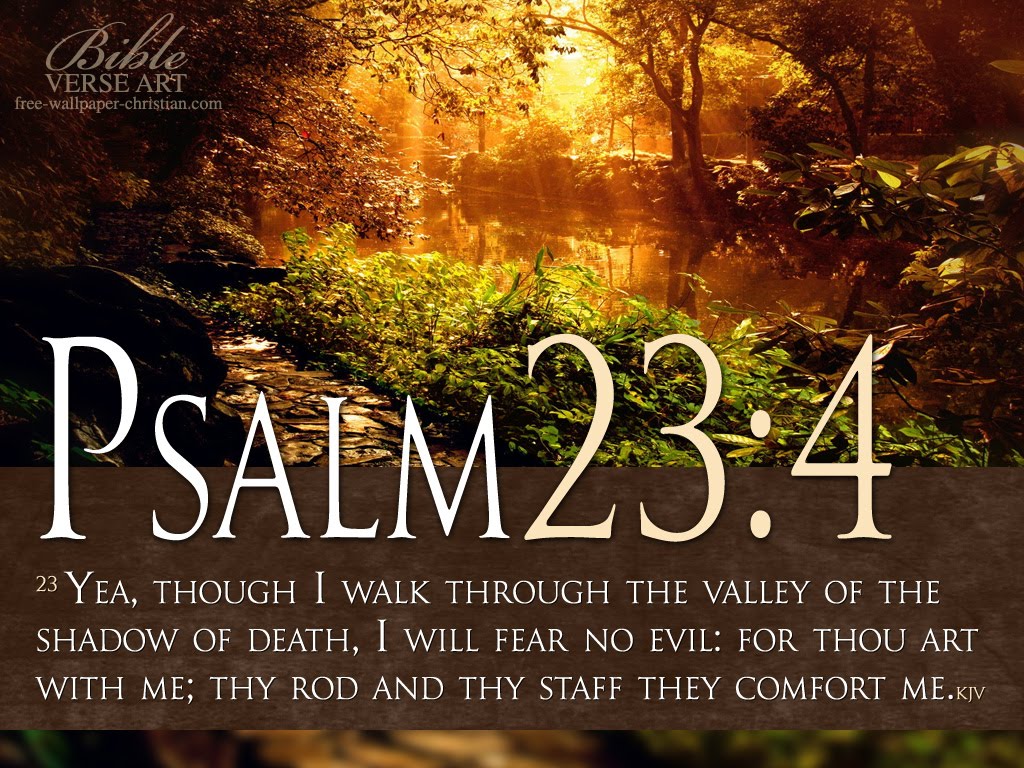 Inspirational Bible Quotes Psalm 23:4 Bible Verse Free Christian 