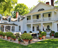 bunny williams tone ct garden husband boxwood visiting barn living giveaway conversation inspiration hates why patio potted outdoor interior toneontoneantiques