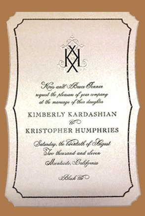 Angel Ah Kim Kardashian S Wedding Invitation Confirms Date And Angel Ah