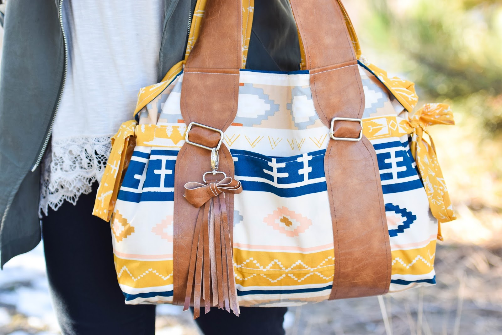 tiny seamstress designs Leather Shore Bags