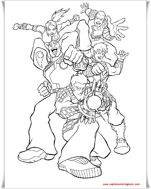 Action Figure Coloring Page