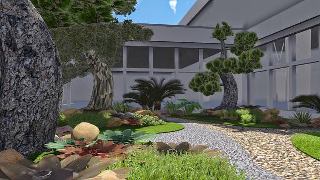 JASA DESAIN 3D INTERIOR GAMBAR EKSTERIOR: Gambar Terbaik Desain Taman