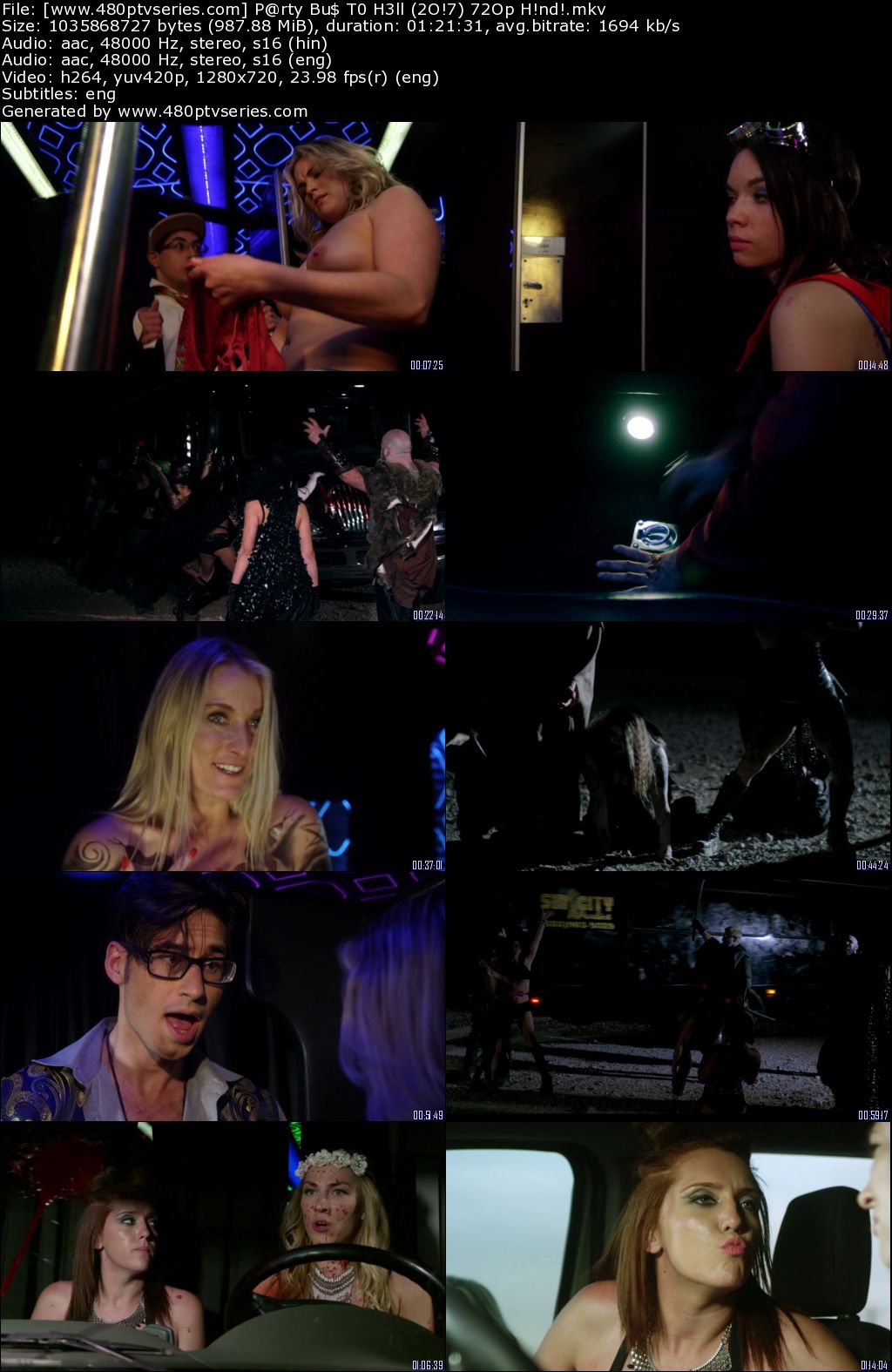 Download Party Bus to Hell (2017) 950MB Full Hindi Dual Audio Movie Download 720p Bluray Free Watch Online Full Movie Download Worldfree4u 9xmovies