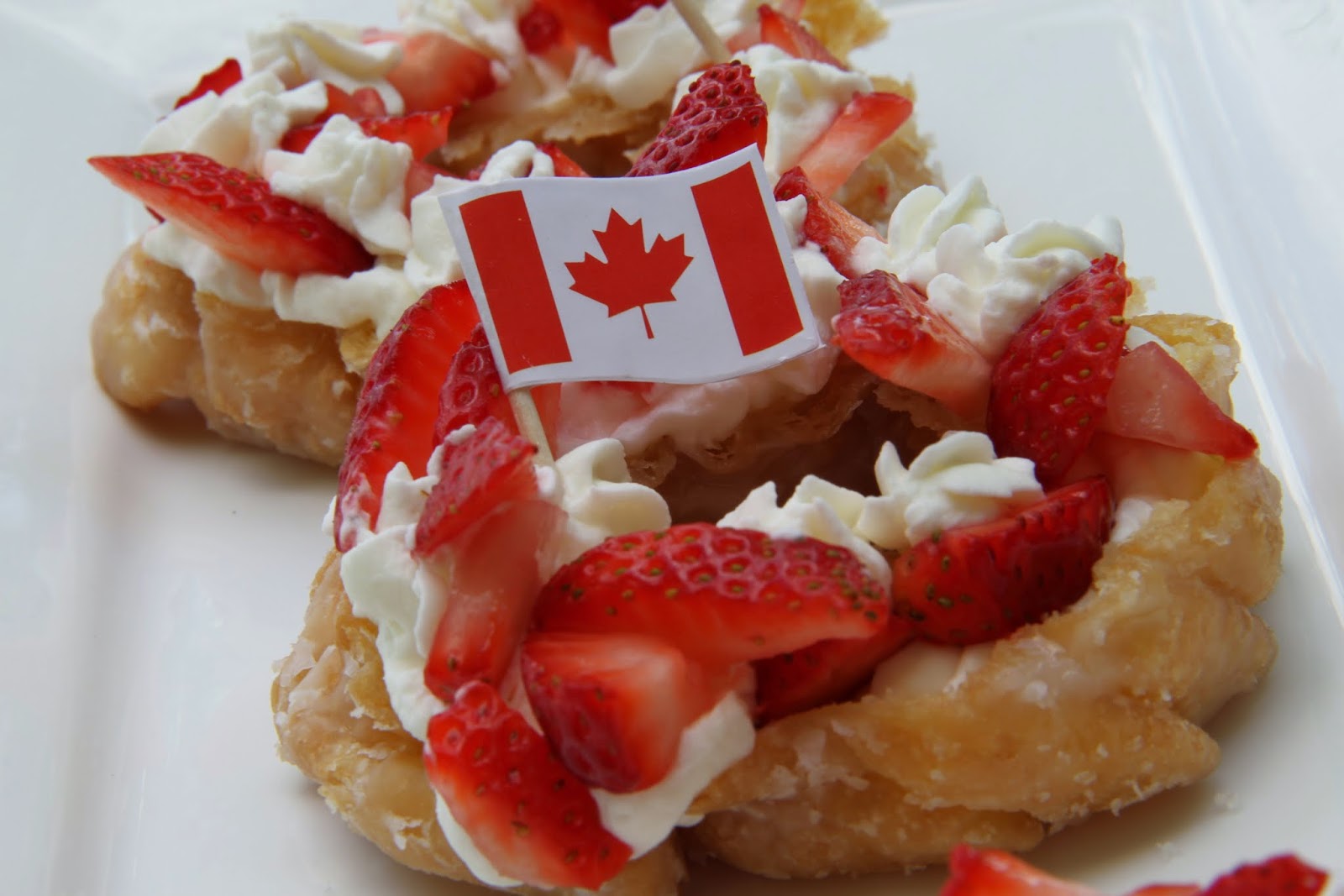 Mennonite Girls Can Cook Canada Day Strawberry Filled Doughnuts