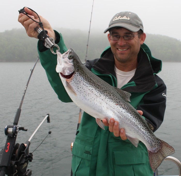 Jeff Samsel Fishing Lake Jocassee Trout