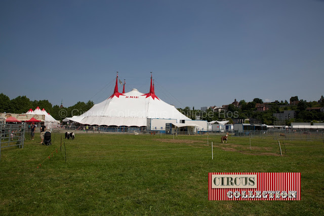 vue du chapiteau et des installations du Cirque Knie 