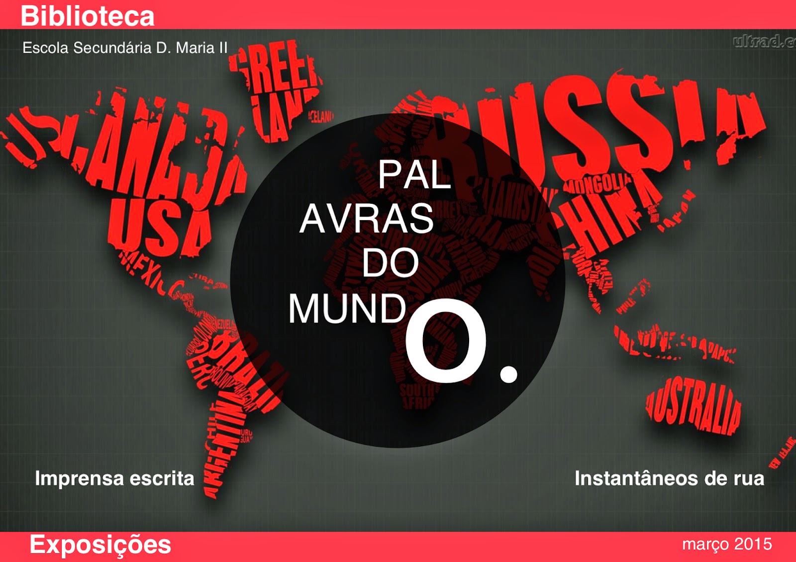 biblioteca escolar d.maria II Palavras do