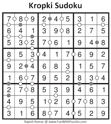 Answer of Kropki Sudoku (Daily Sudoku League #132)