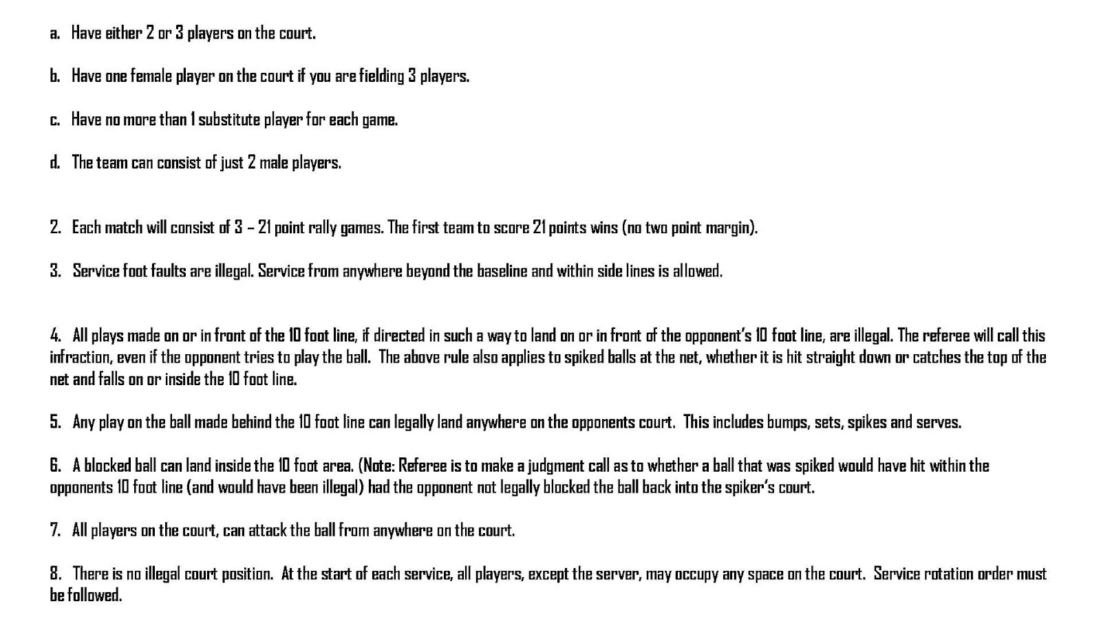 Volleyball Volleyball Substitution Rules Volley Choices
