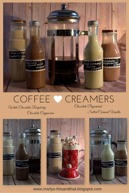 Homemade Coffee Creamers- perfect with to sweetened your coffee.