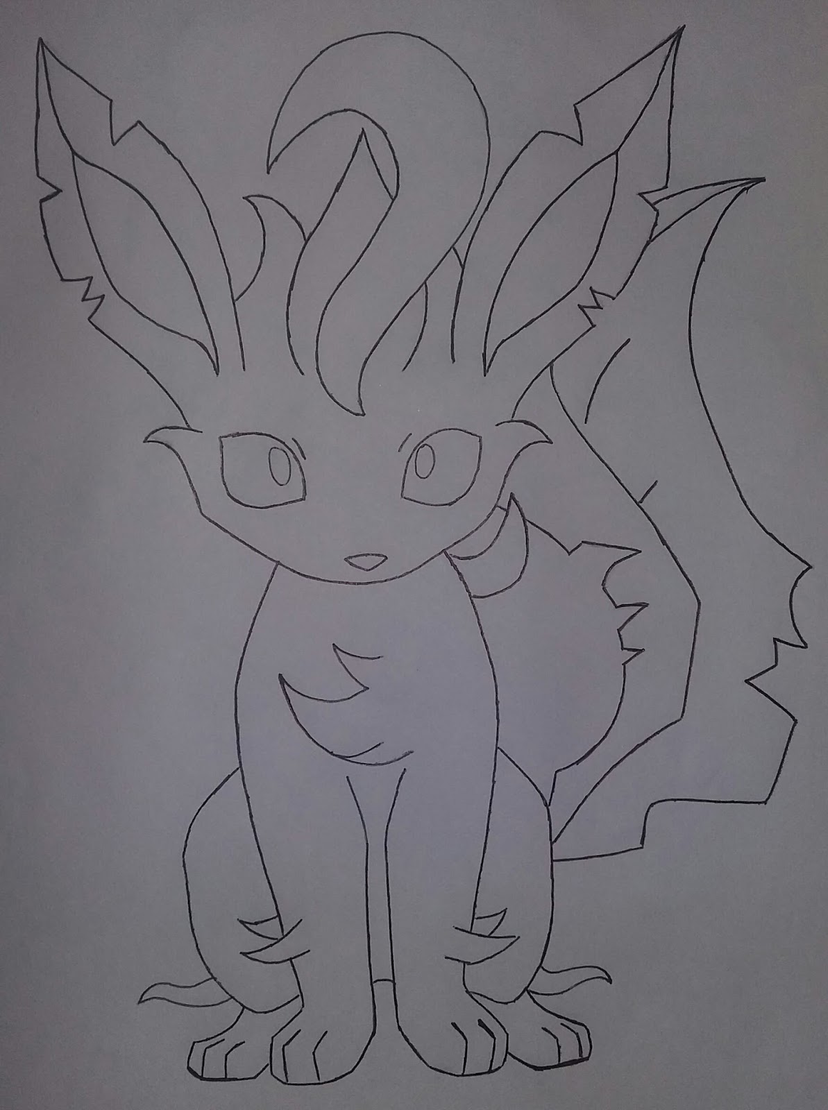 Tutorial de Desenho Leafeon