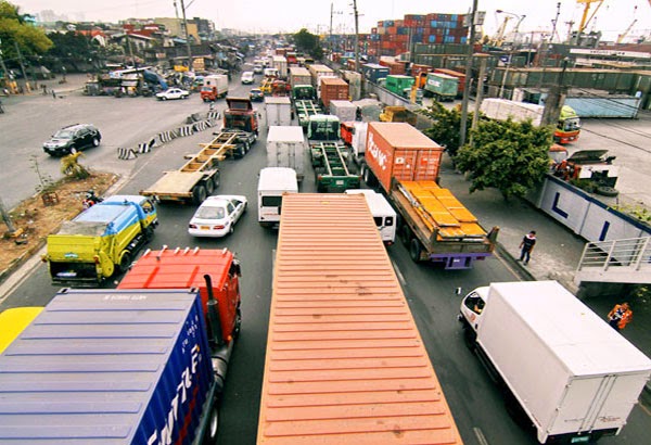 Trucks in Manila Port