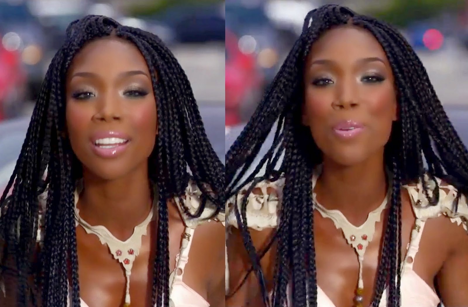 The box braids can be styled in a zillion ways, depending on how... 