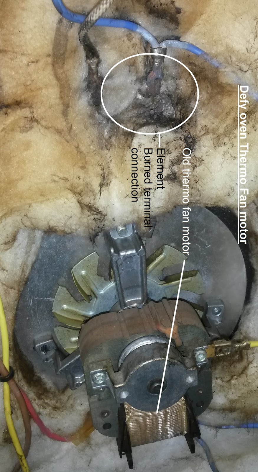 All APPLIANCES_____ Defy 731 Stove thermo fan