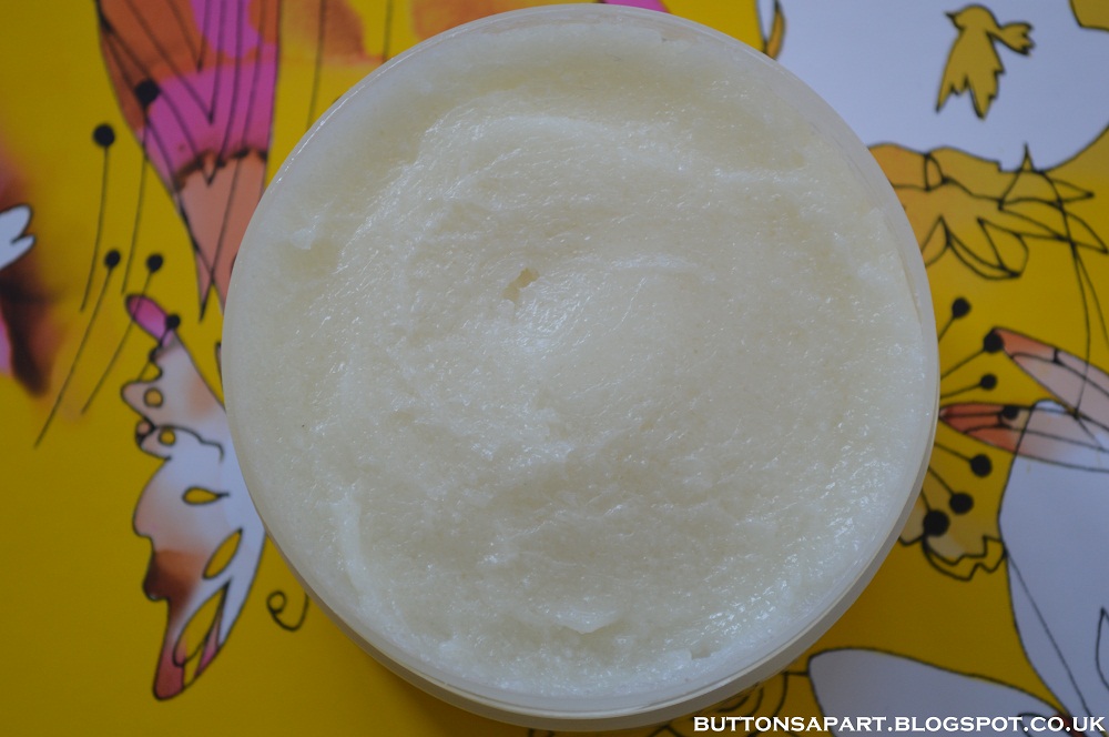 Buttons Apart the body shop shea body scrub review