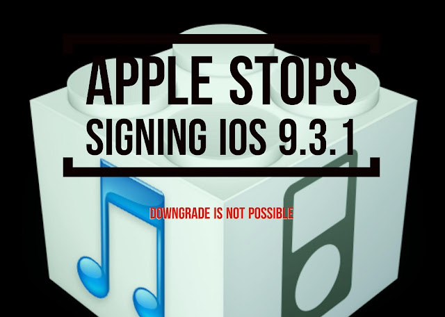 Apple has stopped signing iOS 9.3.1 for all the iOS devices like iPhone, iPad and iPod Touch which means that users can no longer downgrade their iOS to that version using iTunes.