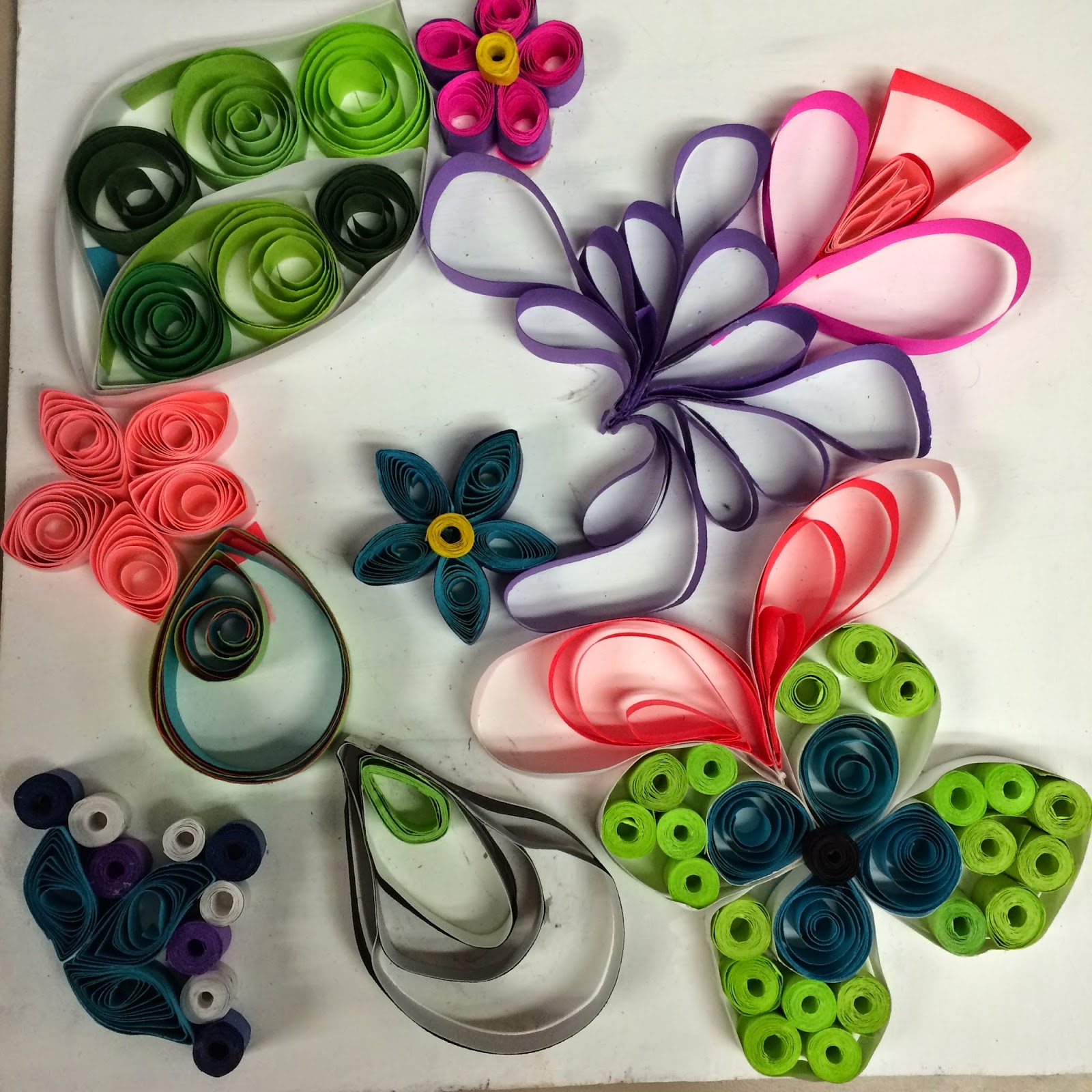 Mrs. Wille's Art Room Advanced Art Quilled flowers