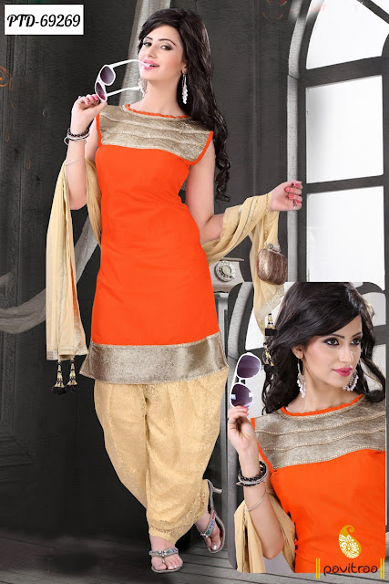 Buy Latest Orange Color Designer Casual Summer Dresses Online Shopping with Special DIscount Summer Sale at Pavitraa.in