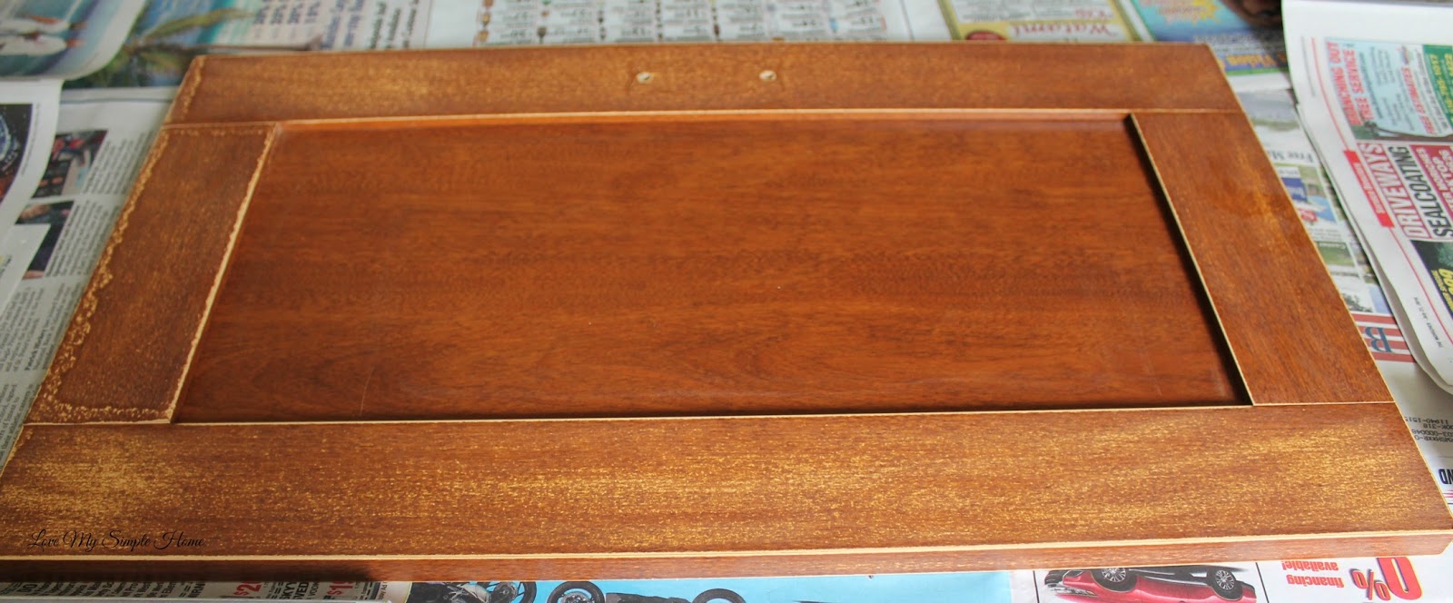 Repurpose a door into a frame Love My Simple Home