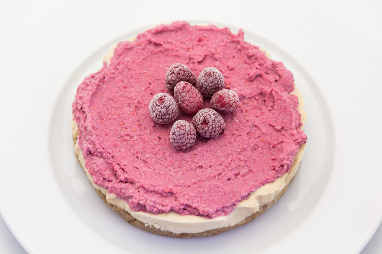 Raw Raspberry Cheesecake
