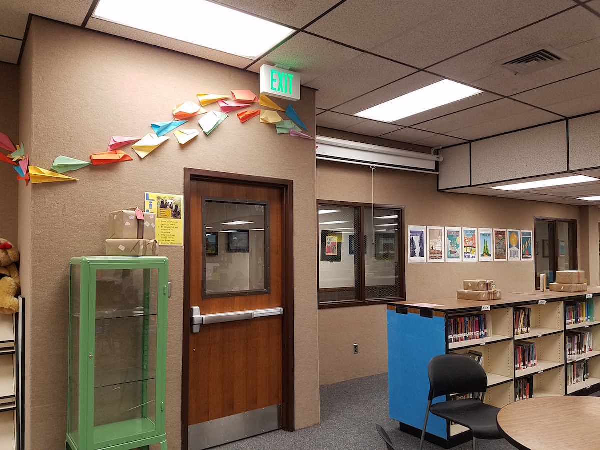 Literary School Library Decor: Where Will Reading Take You? (with free printable!)