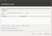 Partitioning harddisk on Ubuntu 12.04 installation process