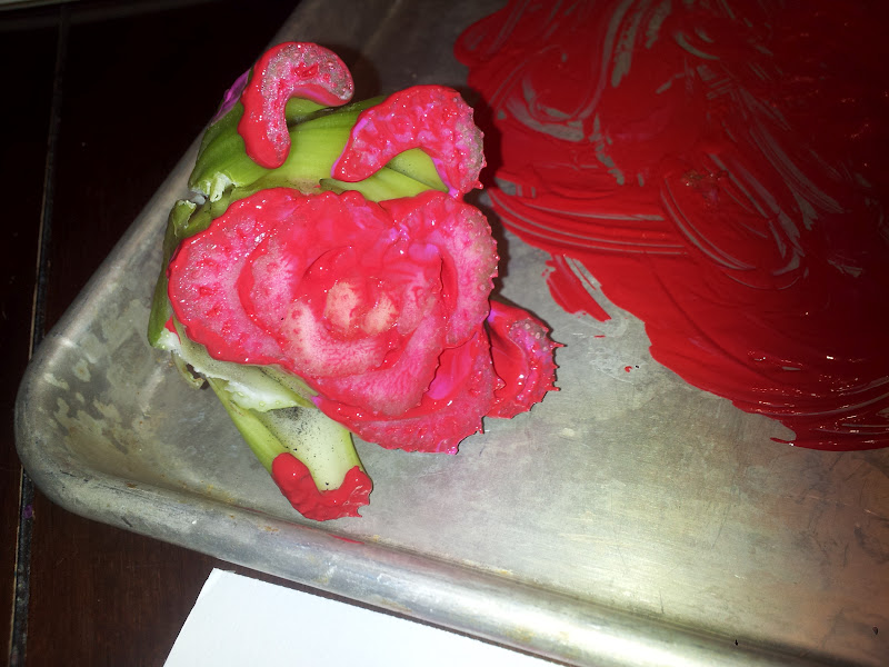 Working House Mom, Wife Celery Flower Stamp