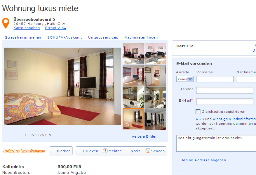 Wohnungsbetrug Blogspot Com Immd Fkiausfyg3 Dlk3u Adamj S287 Hotmail Com Alias Herr C R Vorkassebetrug Fraud Scam