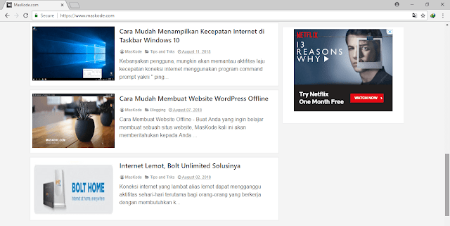 Cara Membuat Sticky Widget di Sidebar Blog