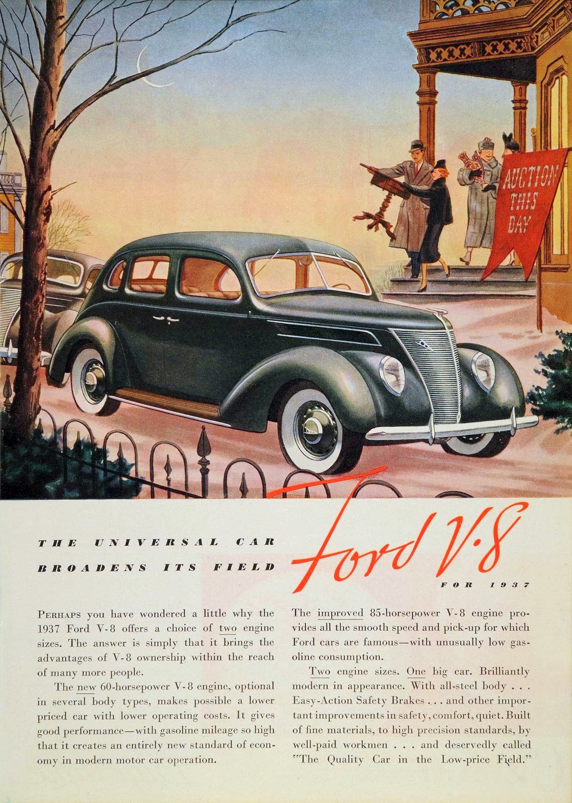 transpress nz: 1937 Ford advert
