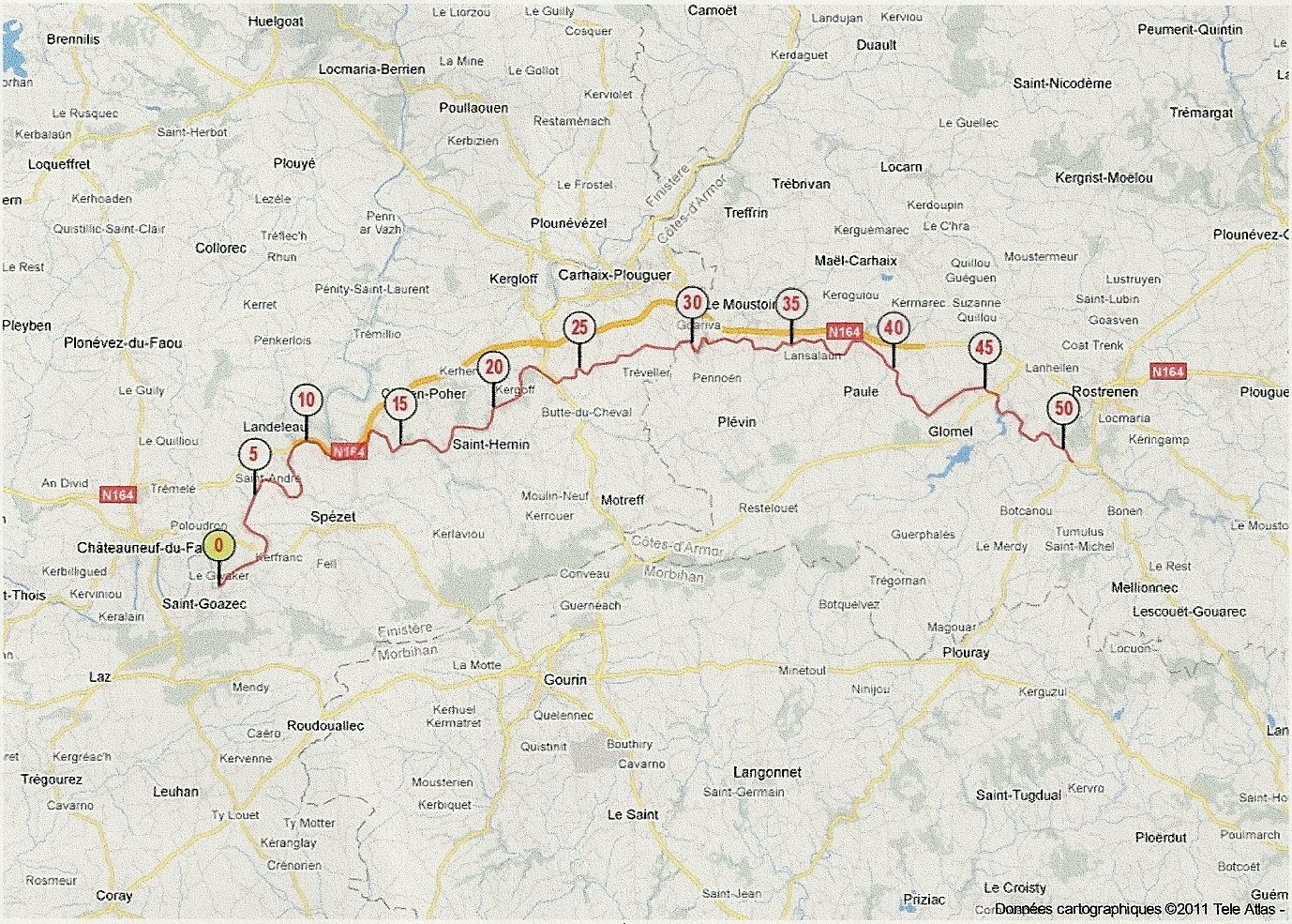 Notre canal de Brest à Nantes Les Etapes....