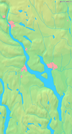 Kart over Mjøsa