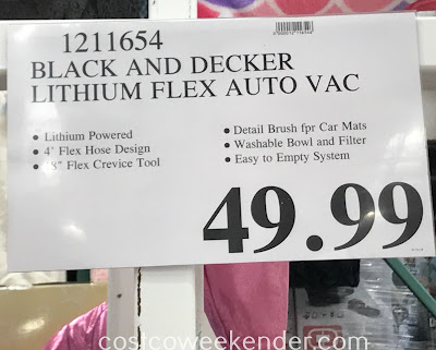 Deal for the Black & Decker Cordless Flex Car Vacuum (HFVAB320JC26) at Costco