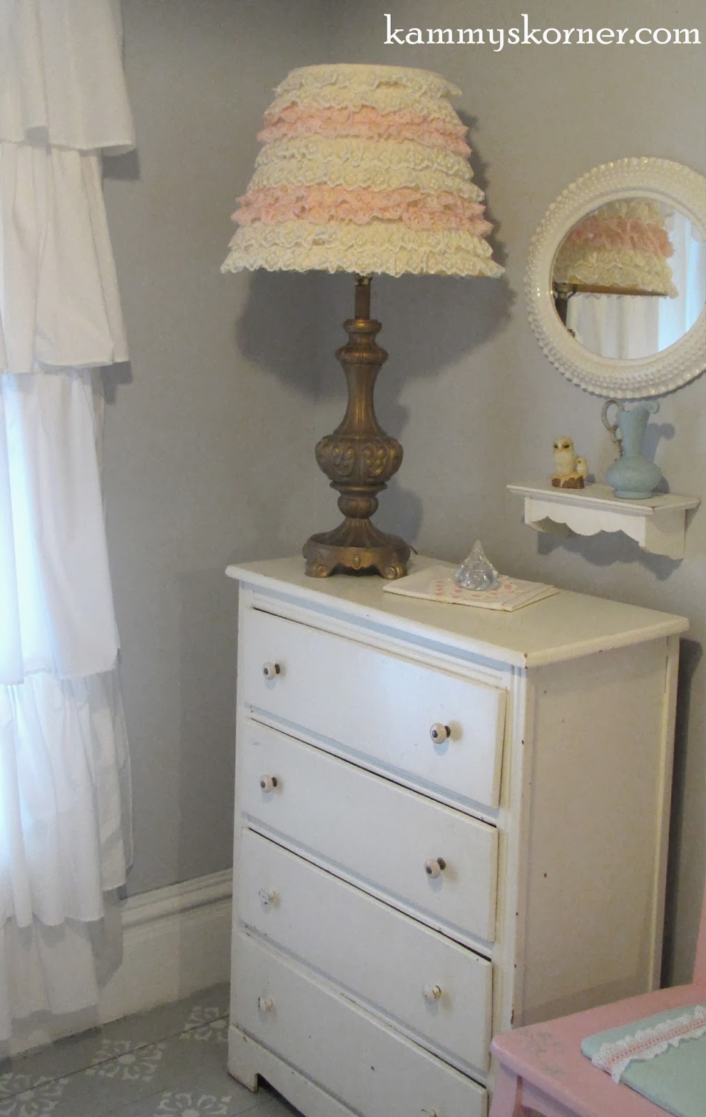 Kammy's Korner: Easy Layered Lace Lamp Shade