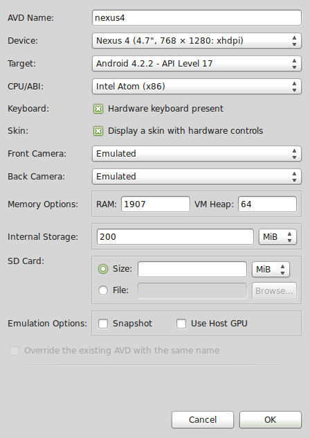 CustoMerSys: Emulador AVD Não Abre no Ubuntu