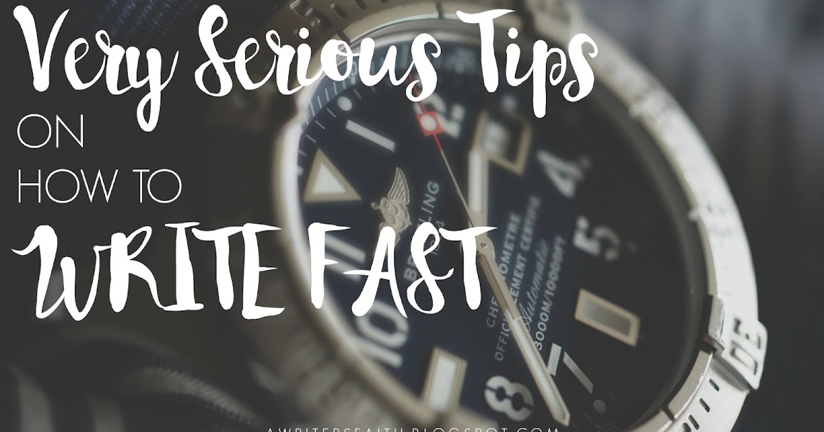 How to write really fast picture