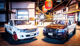 Toyota Hilux Space Cab & Double Cab, najlepsze pick-upy, japońskie samochody, fotki aut w nocy