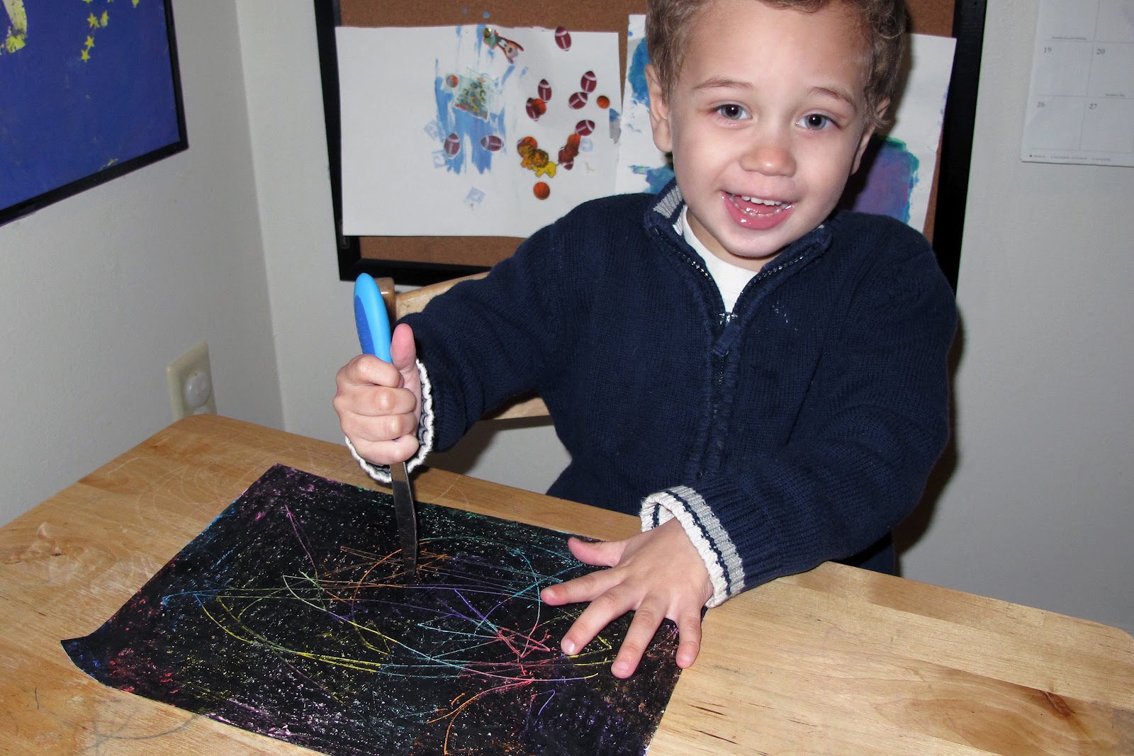 Peaceful Parenting: Scratch Coloring