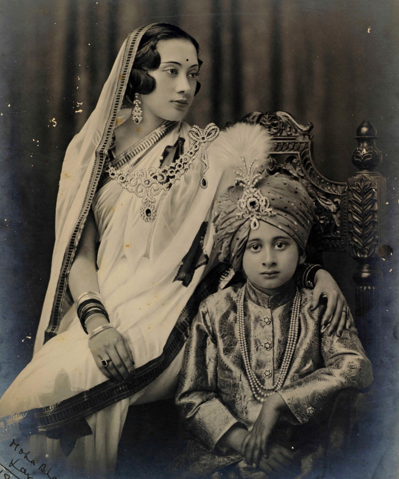 Moha Bhakta Laxmi and Rudra - Royal Family of Bansi, Circa 1933