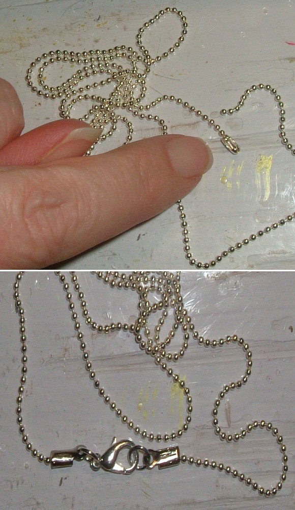 A heart flows.... My version of adding a lobster clasp to a