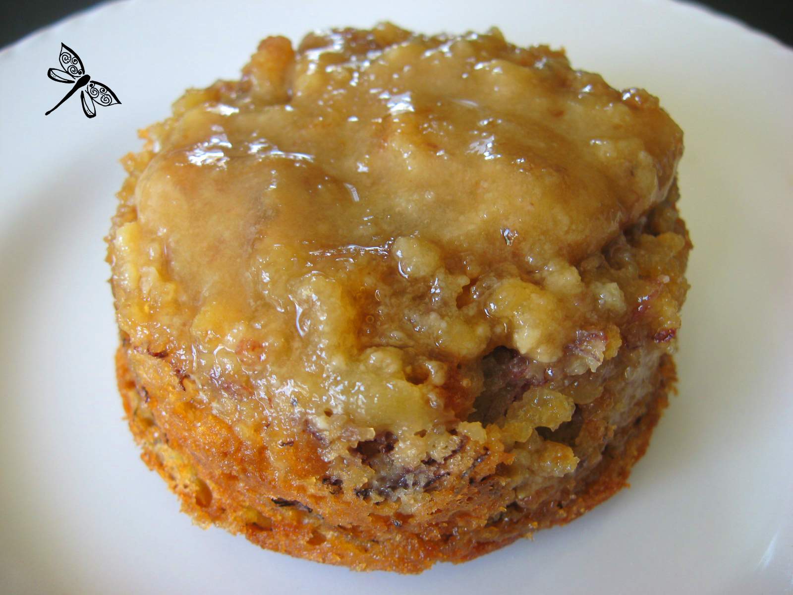 Libellule et ses spatules Pouding chômeur aux bananes