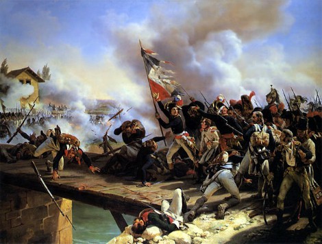 Napoleón en la Batalla del puente de Arcole