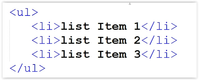 HTML Lists and their types ~ A.J.A Informatix
