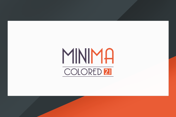 Minima Colored 2.1 Responsive Blogger Template